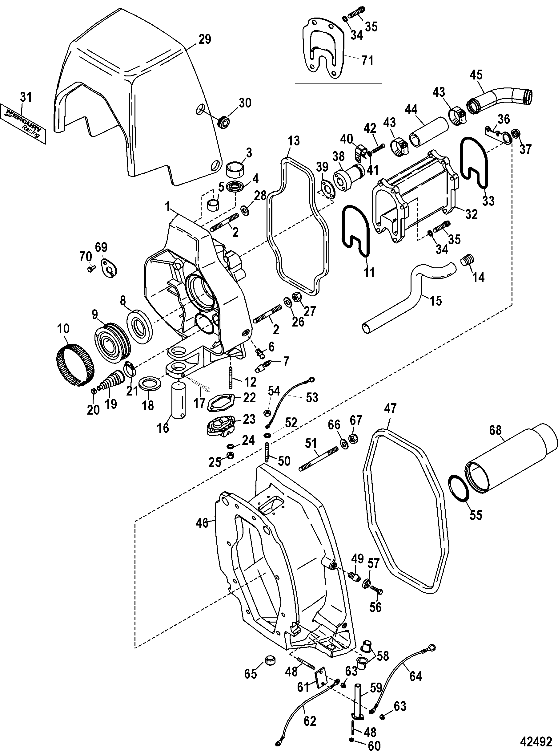 Hardin Marine - Gimbal Housing (Integrated Transom) wiring diagram for omc cobra 