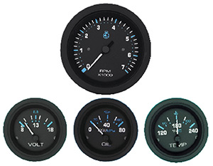 Twin Engine IB/Sterndrive Add-On Gauge Kit