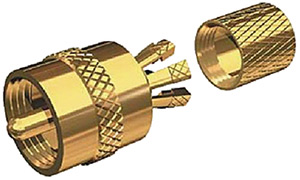 PL258 Gold Plated Solderless VHF Radio Connector