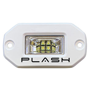 20W Flush Mounted Low Profile LED Light - 120° Scene Flood - Marine White