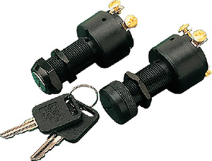 Poly 3-Position Key Switch W/C