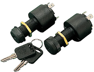 Poly 4-Position Key Switch W/C