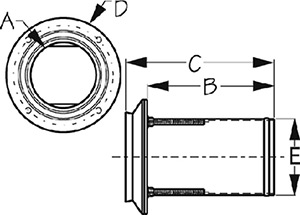 Exhaust Thru-Hull 3  SS