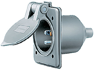 Weatherproof Panel Mount Inlet, 15/20 Amp