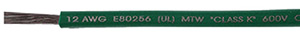 Primary Tinned Copper Wire, 100' 14awg Green