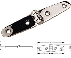 Strap Hinges Ss 4-1/8" 2pk