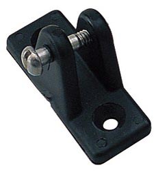 Deck Hinge Angled Black Nylon Pr