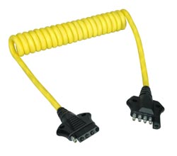 Coiled Adapter 5-Flat 5-Flat 4'