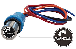 Bluewater 19mm Switch and 12 Inch Harness with Wash Down Laser Logo, On / Off Function