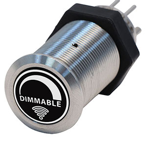 Bluewater 19mm Switch with Dimmable #2 Laser Logo, Dimmer Function