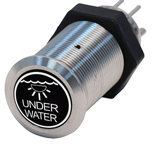 Bluewater 19mm Switch with Under Water Lights Laser Logo, On / Off Function