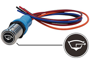 Bluewater 22mm Switch and 12 Inch Harness with Bilge Pump Laser Logo, On / Off Function