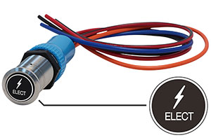 Bluewater 22mm Switch and 12 Inch Harness with Electrical Laser Logo, On / Off Function