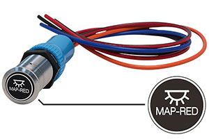 Bluewater 22mm Adjustable Breaker Switch and 36 Inch Harness with Map - Red Laser Logo, On / Off Function