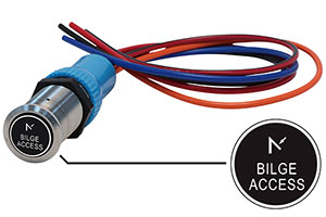 Bluewater 22mm Adjustable Breaker Switch and 36 Inch Harness with Bilge Access Close Laser Logo, Momentary On / Off Function