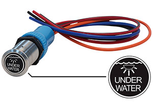 Bluewater 22mm Switch and 12 Inch Harness with Under Water Lights Laser Logo, On / Off Function