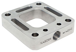 O2 Spacer, Stainless Steel, For Stock Mercury Exhaust with Wet Joint Riser