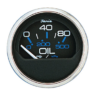 Faria Chesapeake SS 2" Water Pressure Gauge Kit 30 PSI"