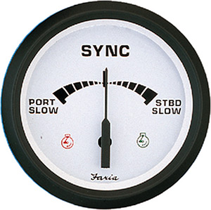 Faria Euro 4" Gauge - 6000 RPM Tachometer (Gas) (Inboard & I/O)"