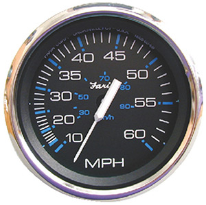 Faria Chesapeake  SS 4" Gauge - 7000 RPM Tachometer With System Check Indicator (Gas) (J/E Outboard)"