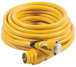 Marinco 50 Amp/125v Eel Shorepower Cordset 50 Amp 125v, Yellow