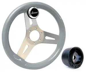 13-1/2" Livorsi Mega Grip Marine Steering Wheel Kit with Hub and Speed Knob