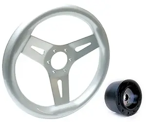 13-1/2" Livorsi Mega Grip Marine Steering Wheel Kit with Hub