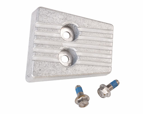 Transom Anode w/bolt, Zinc