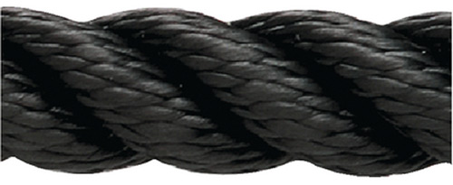 Premium Nylon 3-Strand Bulk Rope, 3/8" x 600', Black"