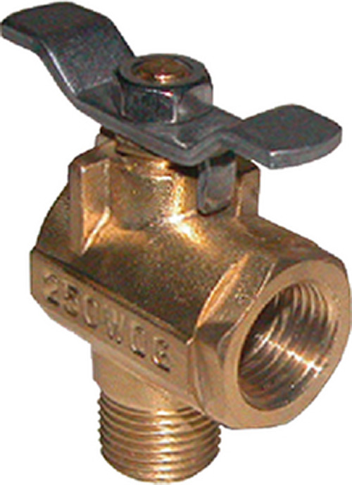 Groco FV-590 Bronze 90-Degree Fuel Valve 1/2"