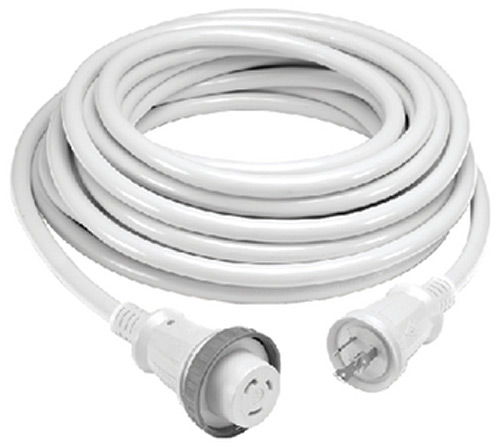 White 30amp 125v Cable Set W/Led