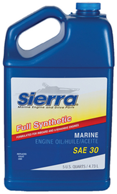 30 Wt. Full Synthetic 4-Cycle Marine Engine Oil, 5 Qt.