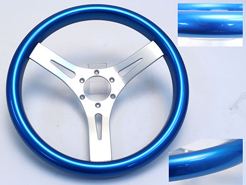 13-1/2" Blue MPI Corsa Steering Wheel - Flawed