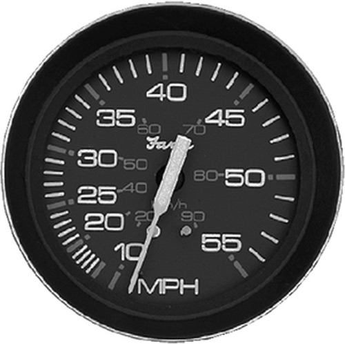 Faria Coral Black 4" Gauge - 6000 RPM Tachometer  (Gas) (Inboard & IO)"