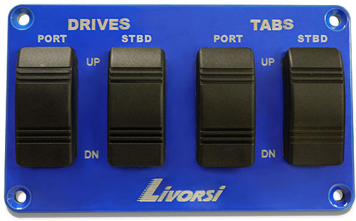 Livorsi Powder Coated QuadTrim Switch Panel Only