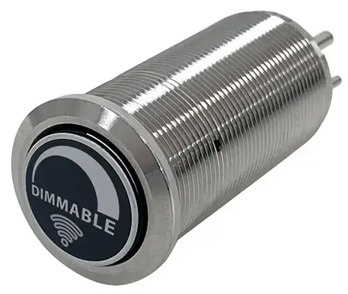 Bluewater 22mm Switch with Dimmable #2 Laser Logo, Dimmer Function