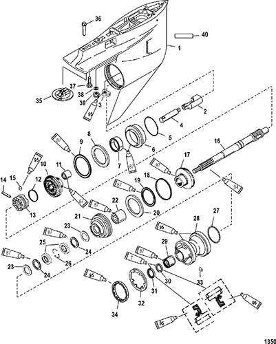 Hardin Marine - Gasket Set Components (27-883231A1), Engine